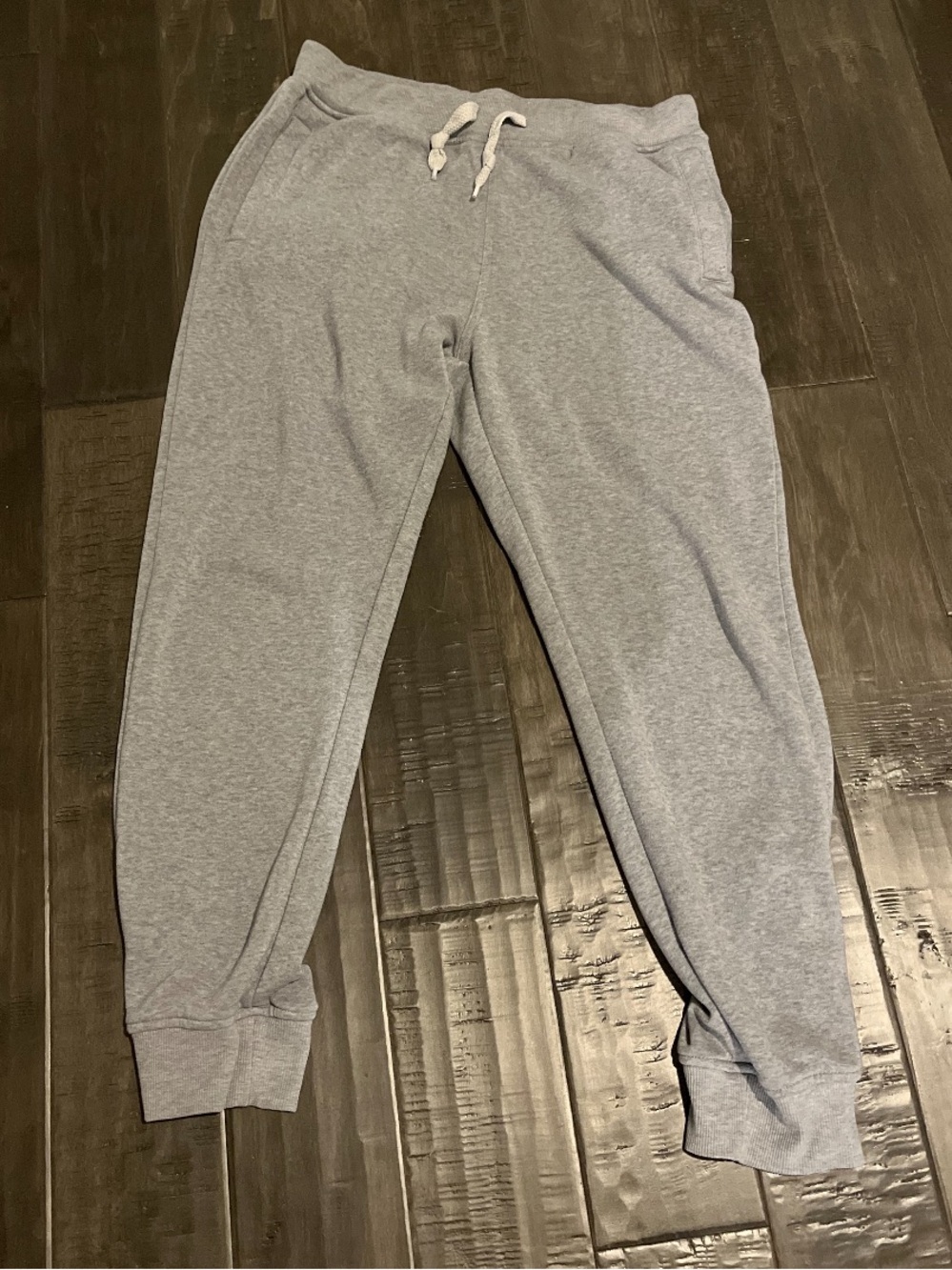 Grey Drawstring Jogger Sweatpants